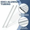 thumbnail image 3 of Uxcell 6063 Aluminum Tubing, 3/8" (10mm) OD x 5/16" (7.5mm) x 12" Length 1mm Thickness Seamless Round Aluminum Tube, 3 of 7