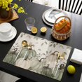 thumbnail image 4 of Sage Green Pumpkin Fall Placemats Set of 4, Thanksgiving Rustic Botanical Washable Wipeable Table Mats for Dining Tables, Indoor Outdoor Kitchen Place Mats for Holiday Party Table Decor, 4 of 9