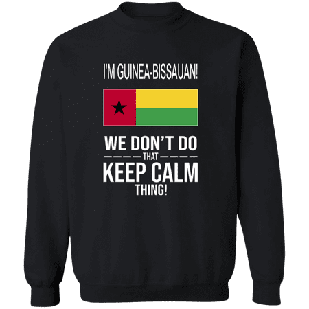 I'm Guinea Bissauan Guinea Bissau Flag Pride Funny Heritage Crewneck Pullover Sweatshirt