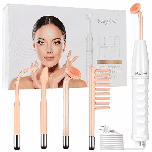BomCot Machine Faciale Haute Fréquence Baguette Néon Couleurs Peau Réduit les Rides Soin du Visage Beauté