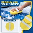 thumbnail image 6 of Round Microfiber Car Polishing Waxing Sponge Pad with Elastic Hand Strap for Auto Cleaning Detailing Applicator, 6 of 6
