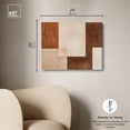 thumbnail image 5 of Cream and Brown Panels IV Canvas Modern Boho Abstract by Art Remedy, Gallery Wrapped, 24 x 20, 5 of 7