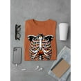 thumbnail image 3 of Candy Corn Skeleton Ribcage Halloween Graphic - Men's T-shirt, 3 of 4