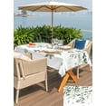 thumbnail image 4 of Outdoor Tablecloth with Umbrella Hole and Zipper, Sage Green Leaves Rectangle Table Cloth 54x80 Inch Waterproof Tablecloth, Summer Botanical Picnic Table Cover for Patio Camping, 4 of 7