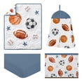 thumbnail image 4 of Sweet Jojo Designs Watercolor Sports Theme Multicolor 4 Piece Crib Bedding Set, 4 of 6
