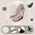 thumbnail image 3 of Pink Beige Patchwork Wallpaper Design Car Seat Covers Front Seats Universal Fit for Cars SUV Truck Auto Interior Accessories, 3 of 3