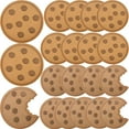 thumbnail image 3 of 20PCS Cookie Biscuit Iron on Patches Cookie Patch Chocolate Chip Cookies with a Bite Taken Out Embroidered Sewing Applique Accessories for DIY T-Shirt Hat Bag Jeans Costumes Crafts, 2 Styles, 3 of 9