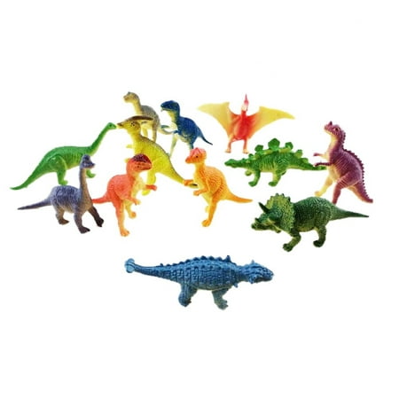 

12pcs Dinosaurs Toy Set Plastic Simulation Dinosaurs Model Toy for Kids Children(Mixed Pattern)