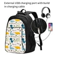 thumbnail image 2 of Balery Childish Dinosaur Mochila con carga USB para hombre y mujer - Mochila impermeable y antirrobo para laptop con puerto USB para viajes, trabajo, 2 of 7