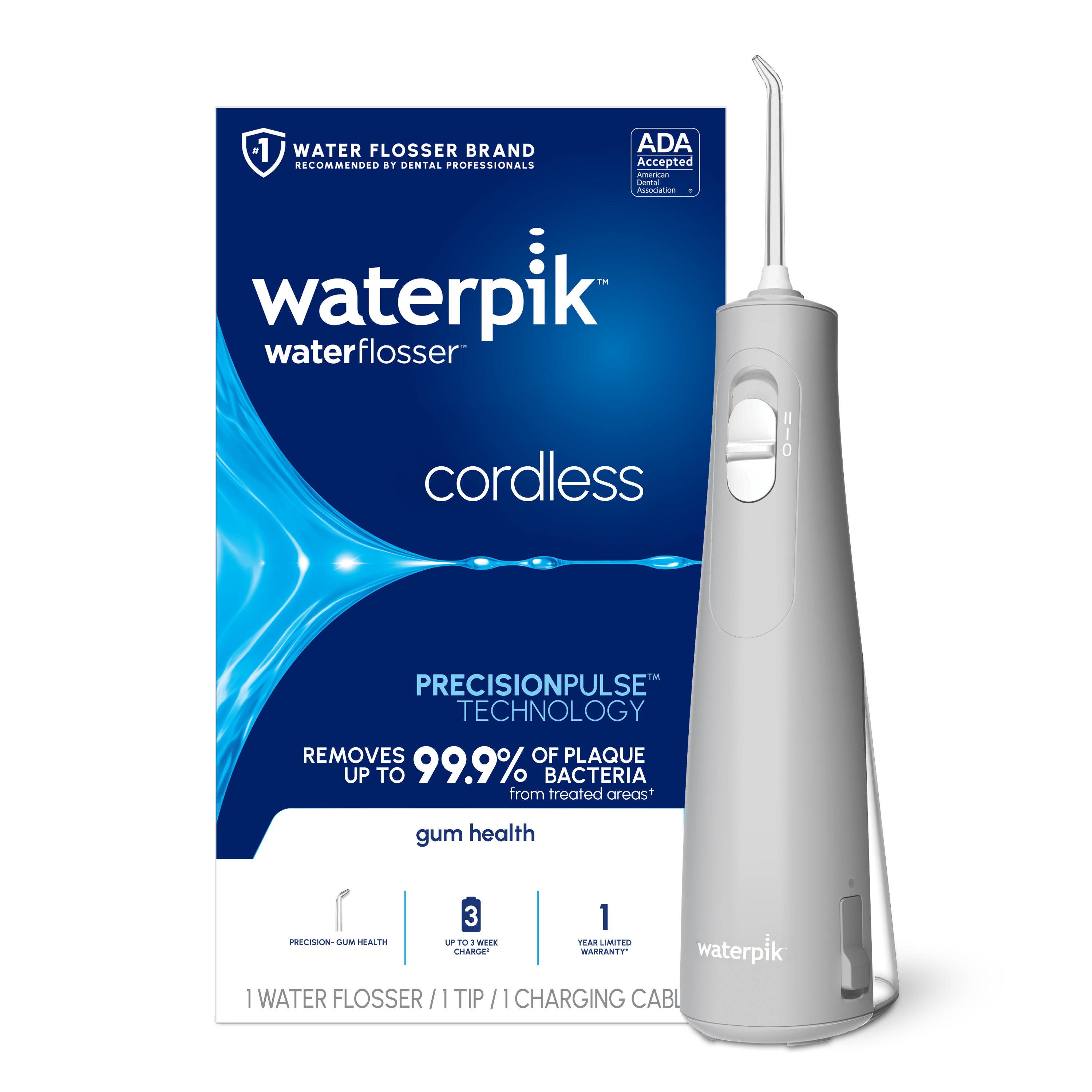Waterpik Cordless Water Flosser with 2 Settings, 1 Tip photo 1
