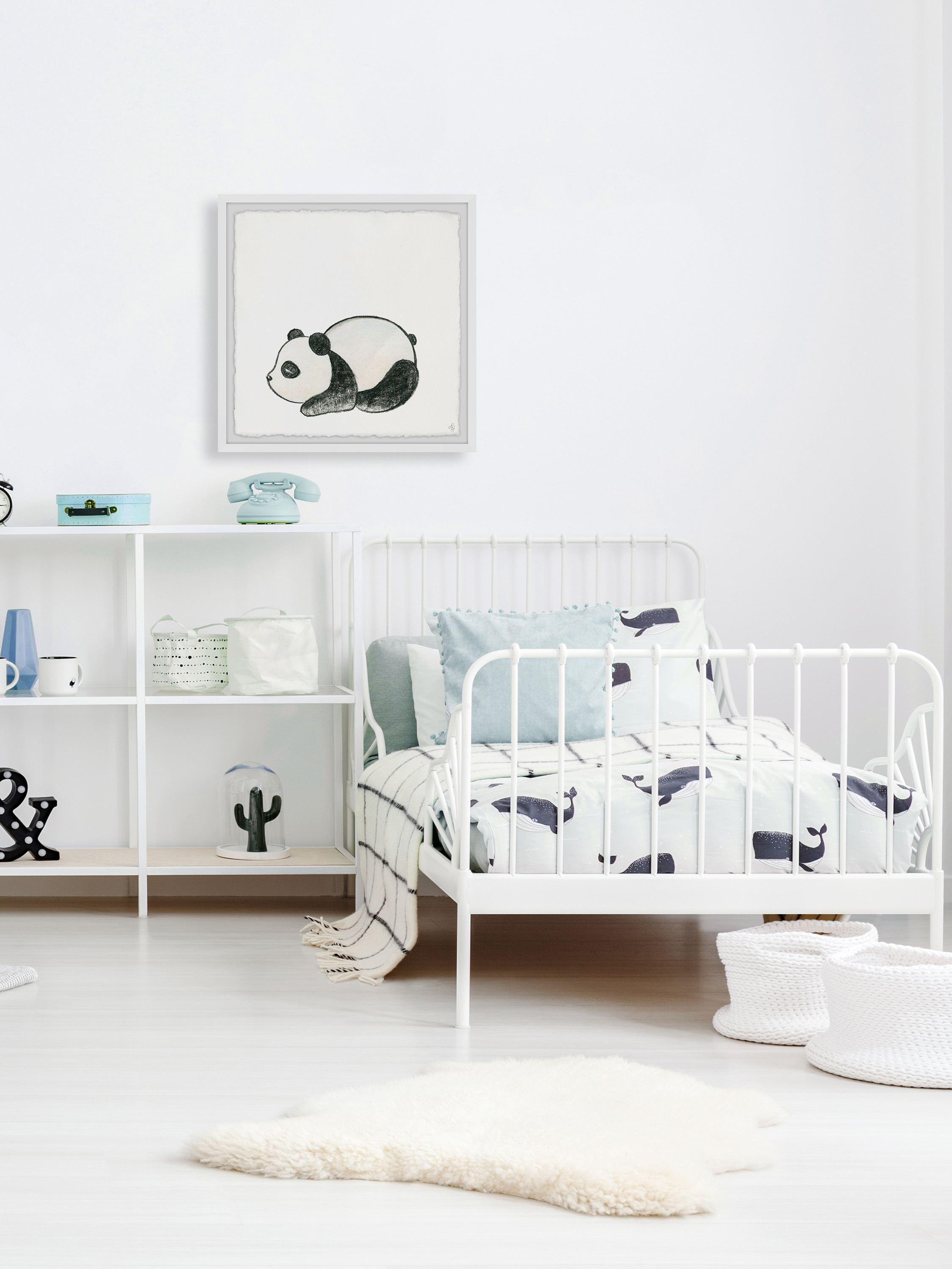 Marmont Hill Sleepy Panda Framed Wall Art