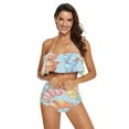 thumbnail image 2 of Ckdifva Cartoon Croissants Womens High Waisted Bikini Set Two Piece Swimsuit Bathing Suits, 2 of 5