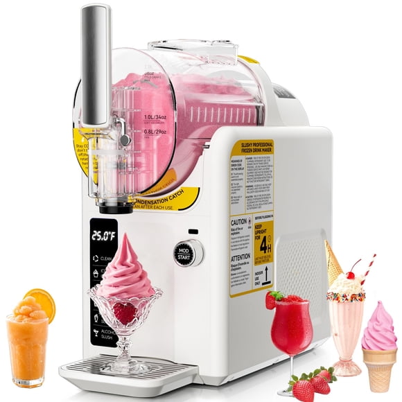 Máquina para granizados Amaxxo, máquina para helado y bebidas congeladas, 5 ajustes preestablecidos