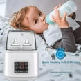 thumbnail image 5 of OhhGo Baby Bottle Warmer, 8-in-1 Fast Milk Warmer with Timer Breastmilk and Formula Baby Food Heater, LCD Display Accurate Temperature Adjustment, Baby Food Jars with Remote Fits 4 Bottles, Gray, 5 of 10