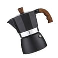 thumbnail image 4 of Kitchen Coffee Maker Aluminum Coffee Machine Octagon Household Mocha Pot Kitchen Accessory  Black  150ML, 4 of 9