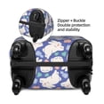 thumbnail image 4 of Fotbe Cute White Rabbit Luggage Cover Protector,Suitcase Protector,Scratch and Dirt Resistant,Fits 18-32 Inch Luggage-Small, 4 of 9