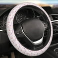 thumbnail image 4 of Uemuo Retro Floral Printed Car Elastic Steering Wheel Cover - Universal Car Accessory for Diverse Cars Anti-Slip, and Comfortable- 15", 4 of 8
