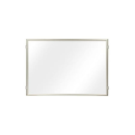 Lavi Industries 50-HFP1003-SA-CL Hinged Frame Sign Panel And Barrier, Satin Aluminum