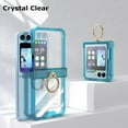 thumbnail image 4 of Galaxy Z Flip 5 Case with Hinge Protection Clear Samsung Flip 5 Case for Samsung Galaxy Z Flip 5 5G (2023) - Blue, 4 of 14
