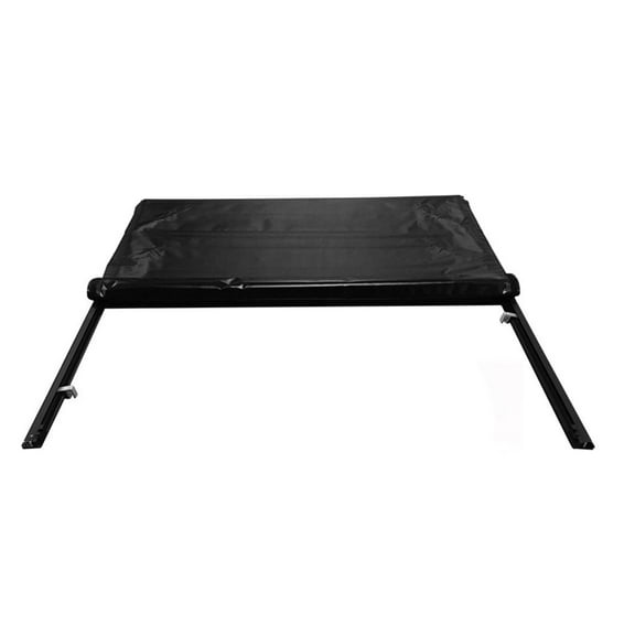 Ikon Motorsports Compatible with 14-21 Toyota Tundra 96 inch Bed Lock Soft Roll Up Tonneau Cover
