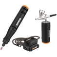 thumbnail image 1 of Kit Combinado de 2 Piezas WORX WX992L Herramienta Rotativa y Cepillo de Aire MAKERX con Batería de 20 V y Cargador 45 Accesorios Negro WORX WX992L, 1 of 2