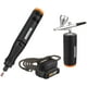 thumbnail image 1 of Kit Combinado de 2 Piezas WORX WX992L Herramienta Rotativa y Cepillo de Aire MAKERX con Batería de 20 V y Cargador 45 Accesorios Negro WORX WX992L, 1 of 2