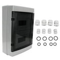 thumbnail image 2 of Waterproof Distribution Box, ABS+PC Moisture Prevention Transparent Lid Distributions Boxes  for Outdoor, 2 of 7
