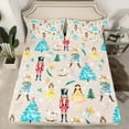 thumbnail image 2 of Homewish Kawaii Western Princess Full Size Sheets for Girl, Xmas Tree Snowflake Bed Sheets, Winter Christmas Theme Sheet Sets, Super Cozy Room Decor, 4 Pieces, 2 of 7