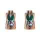 thumbnail image 2 of Traje de baño Eigraketly sin mangas acolchado verde + Flor negra L, 2 of 5