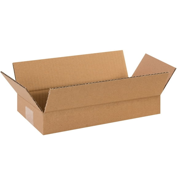 Box Partners Long Corrugated Boxes 12" x 6" x 2" Kraft 25/Bundle 1262