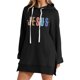 thumbnail image 1 of WILLBEST Vestidor Portátil Sudadera Con Capucha Con Letras Estampadas Informales Para Mujer, 1 of 3