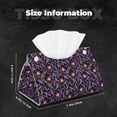 thumbnail image 6 of Goofa Lavender Flowers Pattern Triangle Square Tissue Box Cover, Modern PVC Leathe Facial Paper Holder,Decorative Holder/Organizer for Bathroom Vanity Countertop, 6 of 9