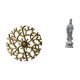 thumbnail image 1 of Escultura Rústica De Metal Para Pared Con Placa De Hierro Forjado Y Colgantes 3D, Estatua De Guan Yin, Adorno De Piedra, Figura De Buda China Feng Shui Para Oficina, Sala De Estar, Gabinete Y, 1 of 8