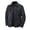 Black, variant on Mens Vintage Waxed Leather Jacket Casual Trucker Coat Turn Down Collar Snap Front Western Style Outerwear
