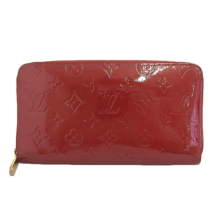Authentic Louis Vuitton Pomme D'amour Monogram Vernis Zippy Organizer Wallet