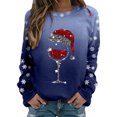 thumbnail image 2 of jsaierl Women's Christmas Sweatshirts Plus Size Xmas Graphic Sweatshirts Work Pullover Sweater Tops Crewneck Christmas Gifts Long Sleeve Shirts for Women, 2 of 3