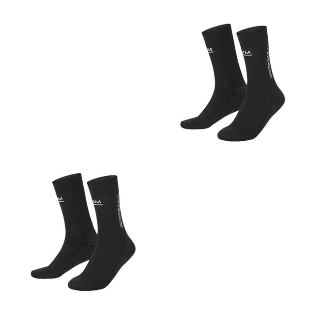 Eigraketly Calcetines de neopreno de 3MM para buceo, suministros para esnórquel al aire libre, a prueba de frío, elásticos en cuatro Type1 NO1