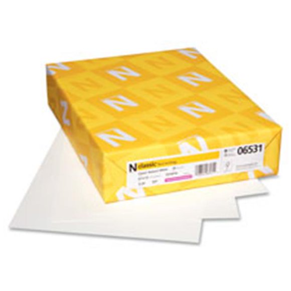 Neenah Papier Inc NEE0 Classique Papier Délavé, 24lb, 8.5 Po x 11 Po, 500SH-RM, Blanc