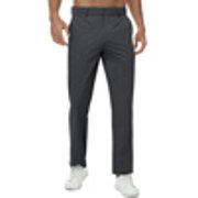 Tyhengta Mens Golf Pants Stretch Work Dress Pants 30"/32"/34" Quick Dry Lightweight Casual Comfy Trousers with Pockets Darkgray 30Wx32L