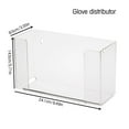 thumbnail image 3 of maskred Dustproof Transparent Gloves Dispenser Wall Mount Clear Acrylic Gloves Storage Box Container, 3 of 6