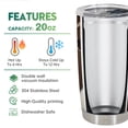 thumbnail image 3 of Taza de viaje Oasisdream, vaso de acero inoxidable, 600 ml, 3 of 6