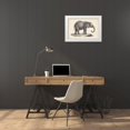 thumbnail image 3 of Brodtmann  24x17 White Modern Wood Framed Museum Art Print Titled - Brodtmann Young Elephant, 3 of 4