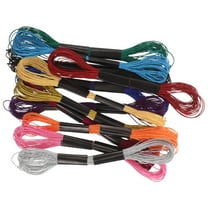 LOLIPPYY 12-Piece Metallic Embroidery Thread Set with Assorted Polyester Colors for Sewing and Craft Projects