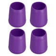 thumbnail image 1 of Unique Bargains 4 Pcs Silicone Fishing Rod Butt Cushion Protector Cap, Large, Purple, 1 of 7