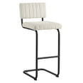 thumbnail image 2 of Modway Parity 30.5" Upholstered Fabric Bar Stool in Black/Ivory (Set of 2), 2 of 10