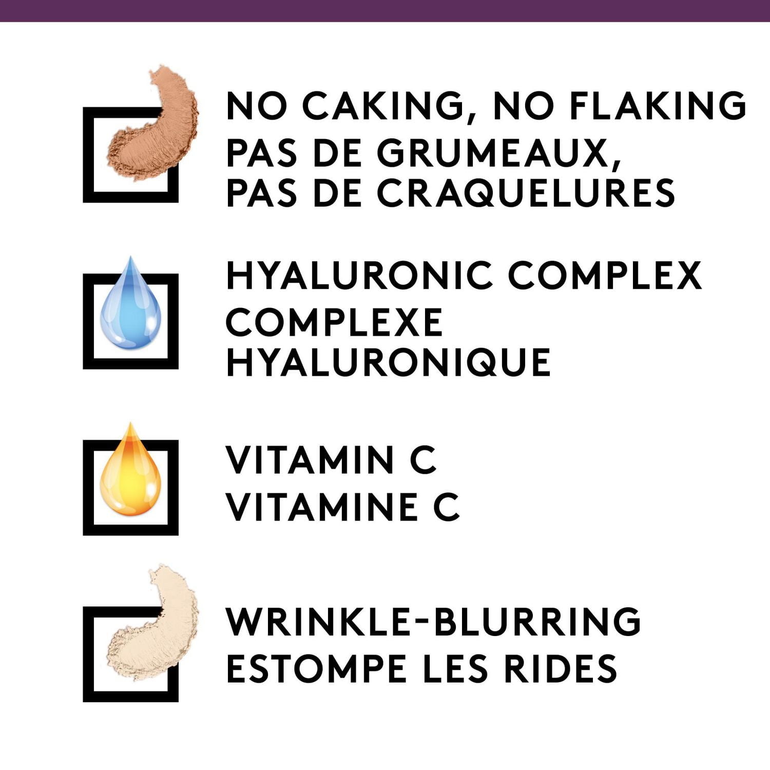 COVERGIRL - Poudre pressée Simply Ageless Instant Wrinkle Blurring, avec acide hyaluronique et vitamine C - formule hydratante, matifiante, 100% Sans Cruauté Poudre pressée crémeuse