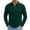 87#Dark Green, variant on Mens Classic Collar Long Sleeve Pullover Polo Shirt Solid Button Placket Lightweight Casual Sport Wear Tops Coffee 2XL