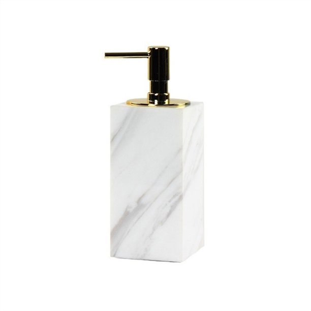 Dispensador de jabón de mármol exquisito, dispensador de prensa de lujo ligero y sencillo, botella for baño, botella de loción for baño