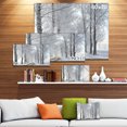 thumbnail image 3 of Winter Rural Road in the Morning - Large Forest Canvas Art Print, 3 of 4