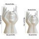 thumbnail image 3 of Decoraciones de jarrones blancos modernos, decoraciones para el hogar con cerámica tratada a alta temperatura, ideal para plantas suculentas, gran regalo para diversas ocasiones como cumpleaños,, 3 of 5